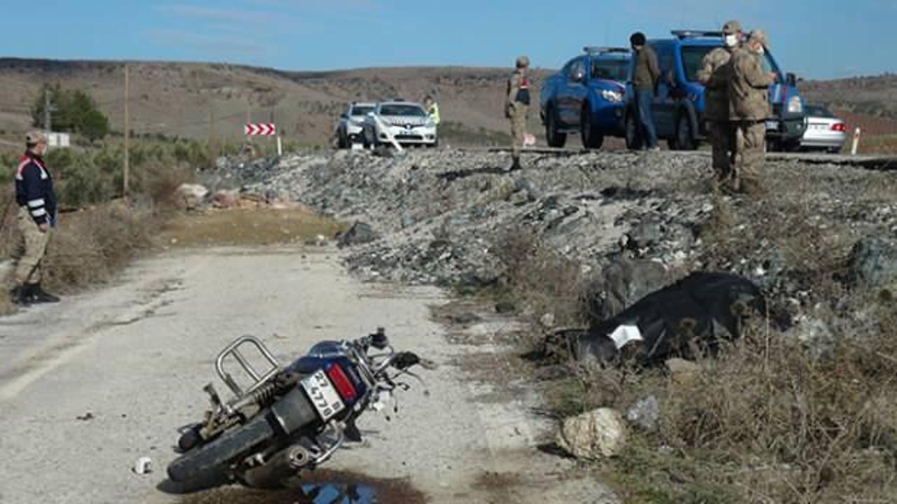 Kilis’te şarampole devrilen motosikletin sürücüsü öldü