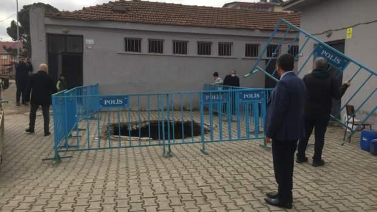 Manisa&rsquo;da okul bah&ccedil;esinde g&ouml;&ccedil;&uuml;k oluştu 