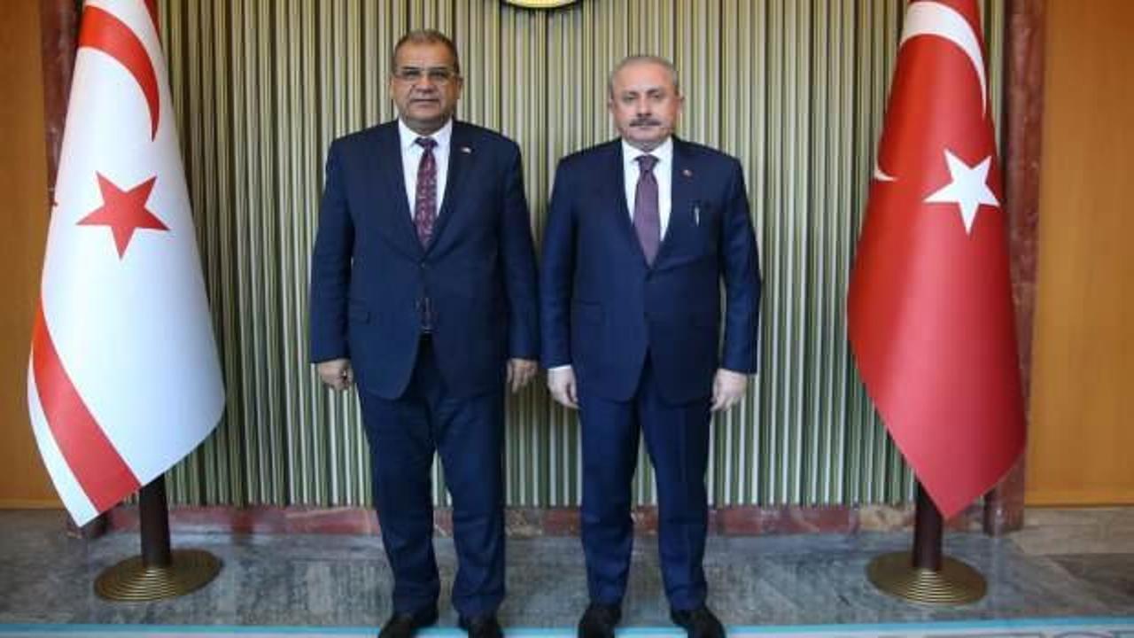 Şentop, KKTC Başbakanı Faiz Sucuoğlu’nu kabul etti