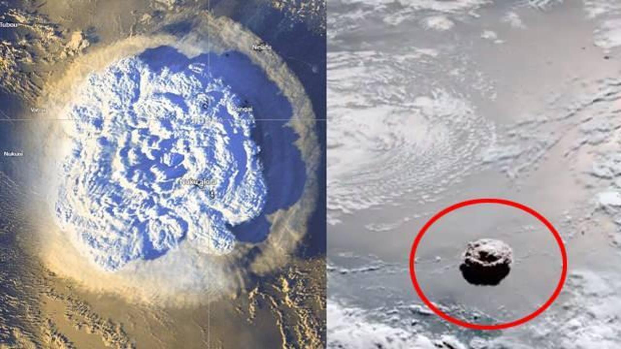 Uzaydan bile göründü: Tonga'da yanardağ patladı, tsunami dalgaları kıyılara vurdu
