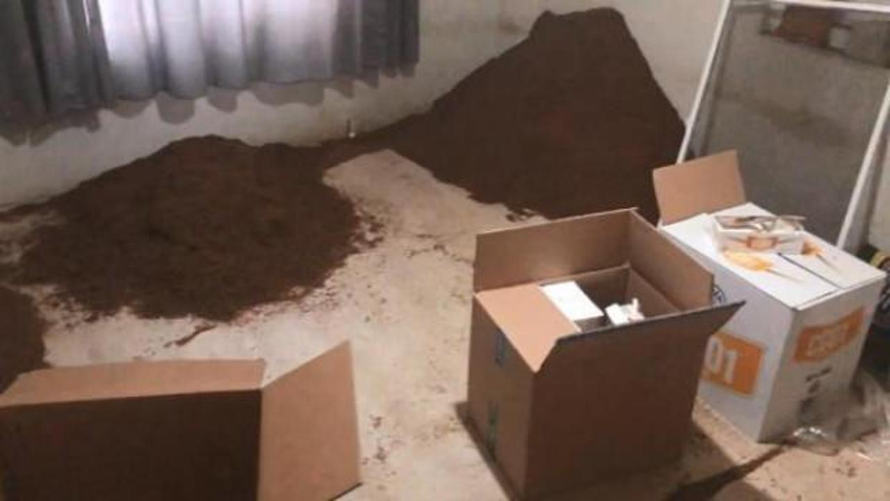 Yalova'da 548 kilogram kaçak tütün ele geçirildi; 17 gözaltı