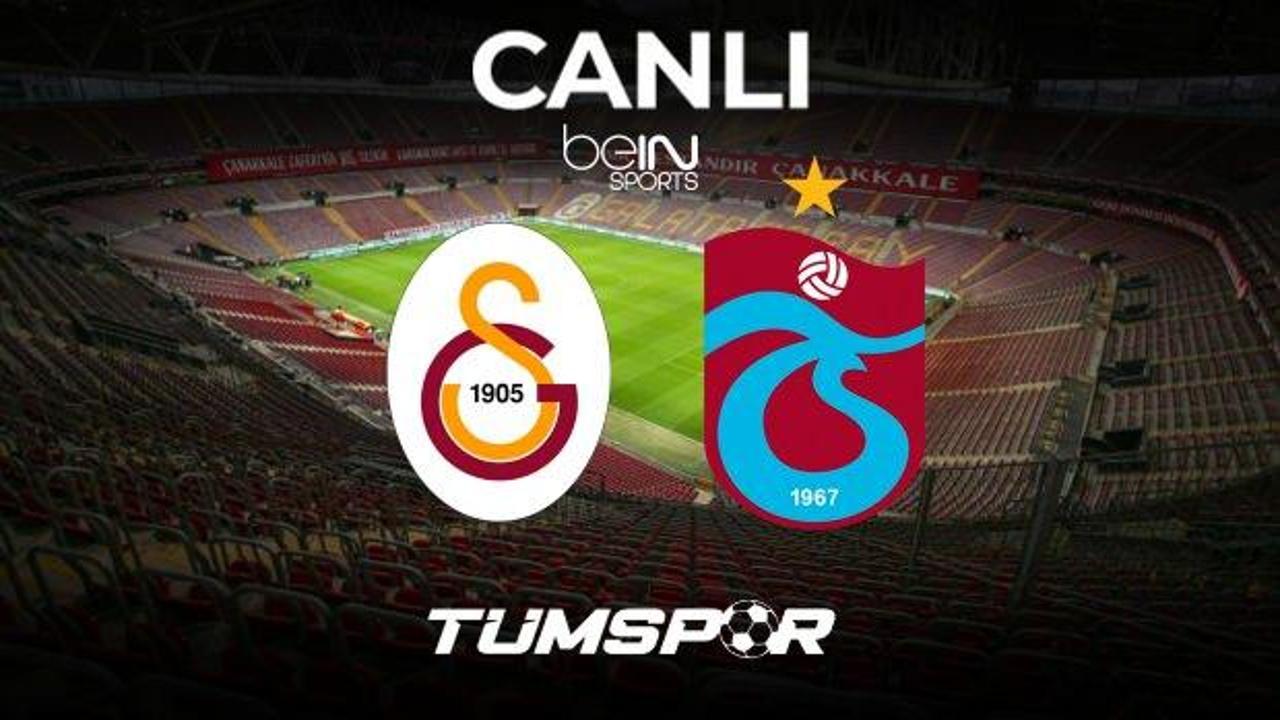 Galatasaray Trabzonspor maçı canlı izle! BeIN Sports HD 1 GS TS: Süper Lig’de derbi heyecanı…