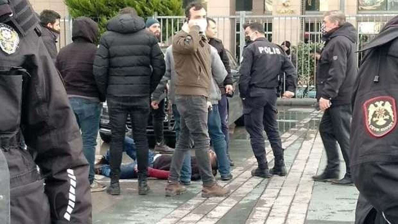 İstanbul Adalet Sarayı önünde polise saldırı! Vurularak etkisiz hale getirildi
