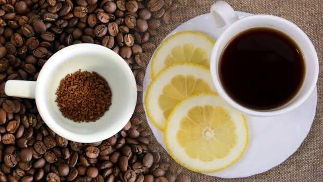 Kahve limon sıcak su ne işe yarar? Kahve limon sıcak su karışımı baş ağrısına iyi gelir mi?