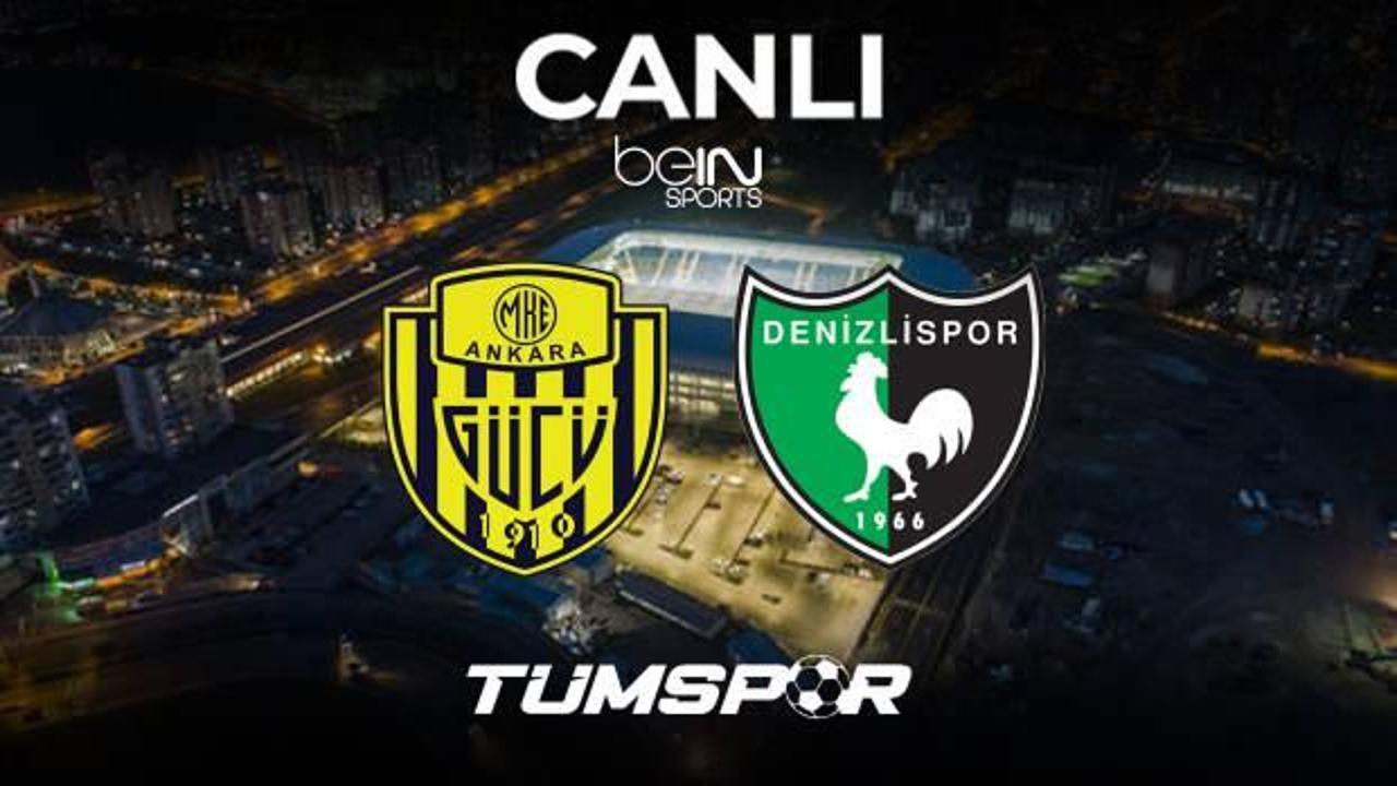 MKE Ankaragücü Denizlispor maçı canlı izle! BeIN Sports Max 1 TFF 1.Lig 22. Hafta