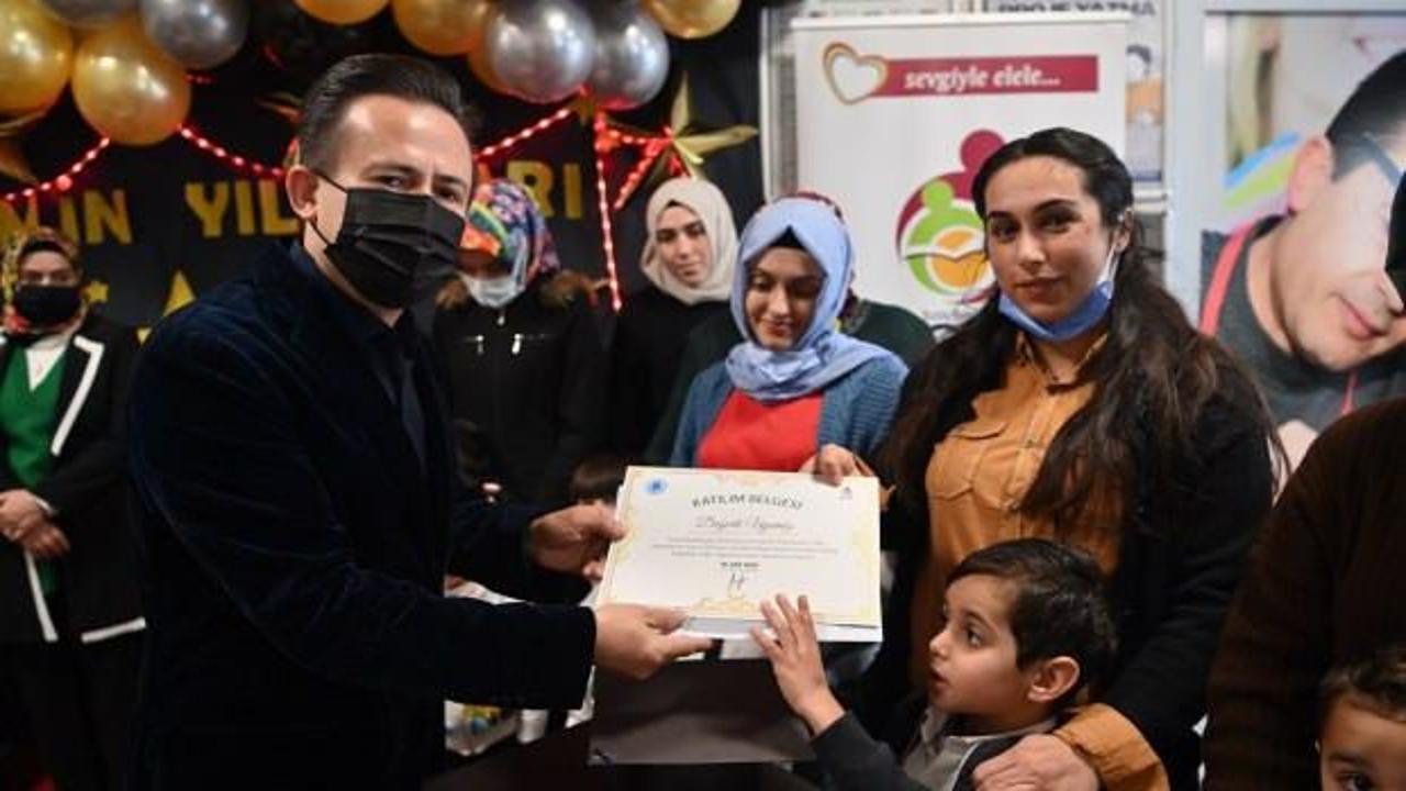 Tuzla Belediyesi Anne &Ccedil;ocuk Eğitim Merkezleri&rsquo;nde karne heyecanı yaşandı