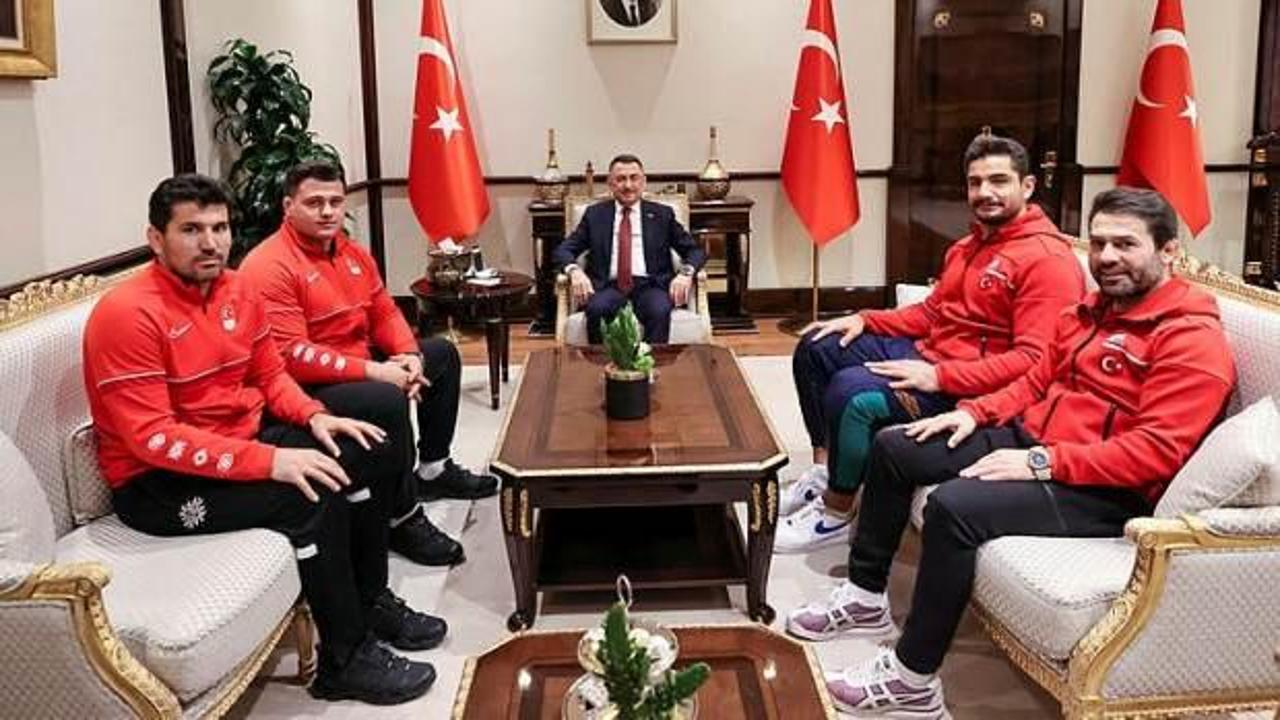 Cumhurbaşkanı Yardımcısı Oktay, Kayaalp ve Akgül'ü kabul etti