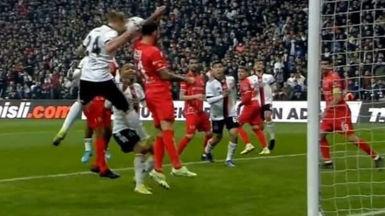Beşiktaş penaltı bekledi! Tartışmalı pozisyon...