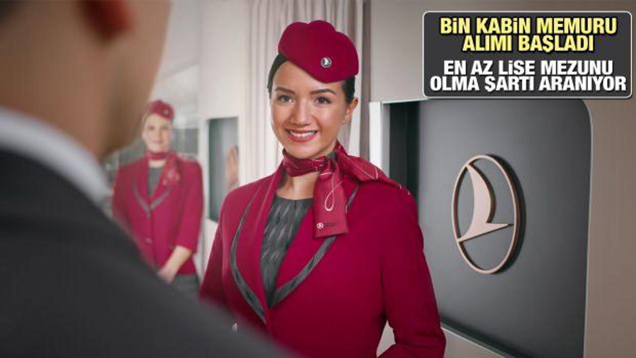 Türk Hava Yolları en az lise mezunu bin kabin memuru alımı yapıyor! İşte başvuru ekranı