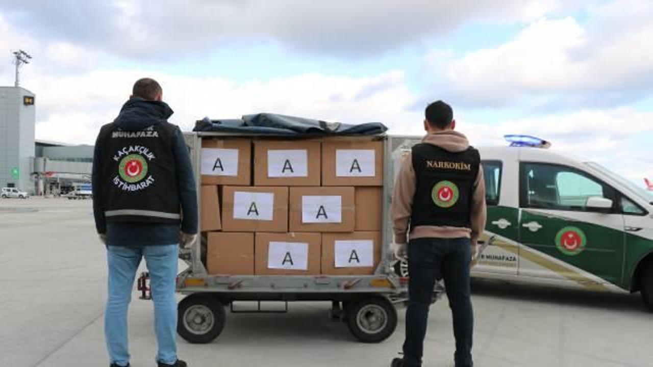 İstanbul Havalimanı&rsquo;nda uluslararası uyuşturucu operasyonu