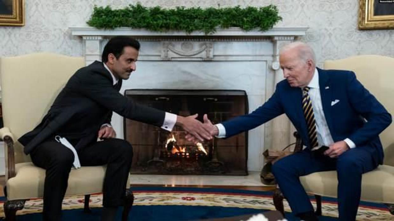 Katar Emiri'nden zirve sonrası açıklama: "Joe Biden'la görüşmelerimiz verimliydi"
