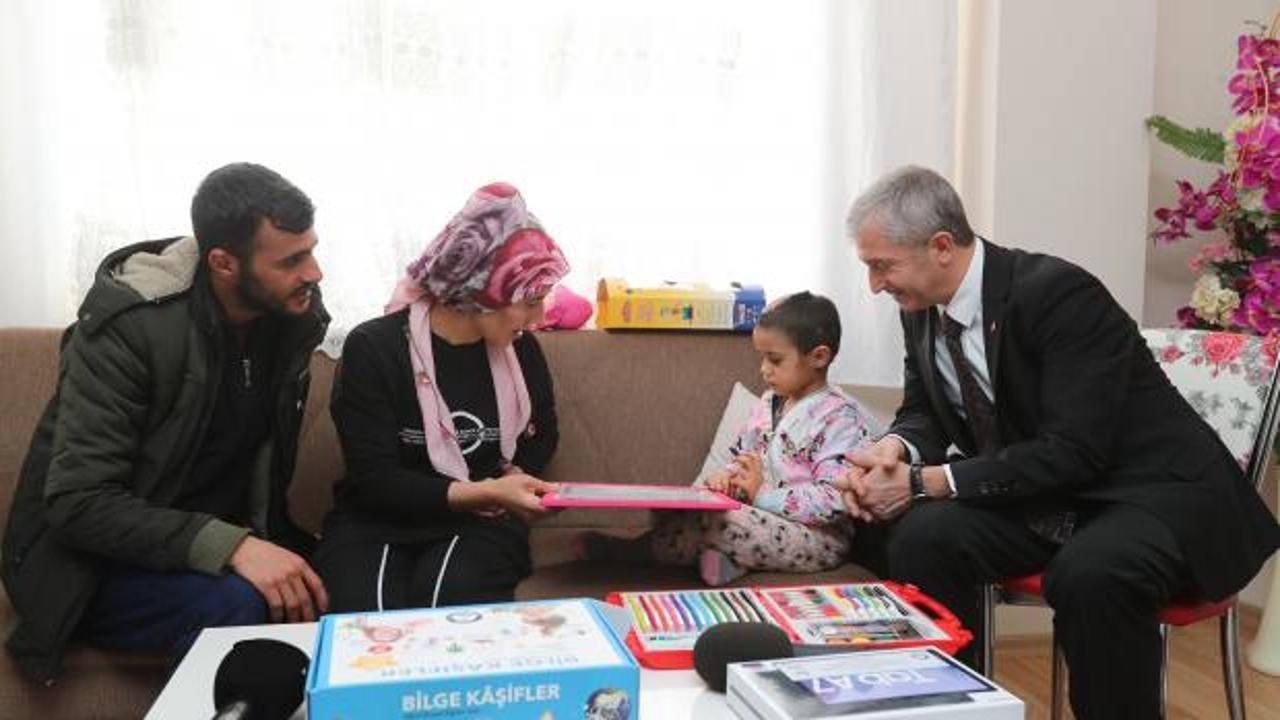 Minik Asiye&rsquo;ye Başkan Tahmazoğlu&rsquo;ndan anlamlı ziyaret! 