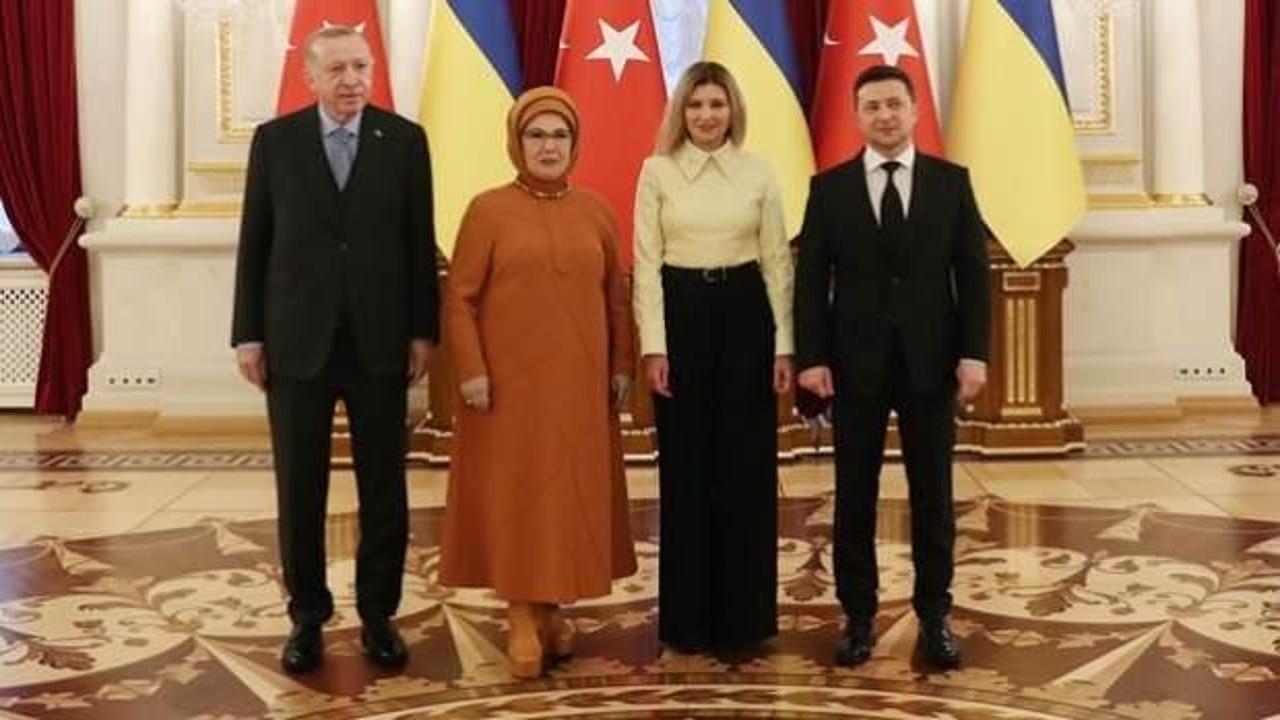 Zelenski'den Erdoğan ailesine Türkçe 'geçmiş olsun' mesajı