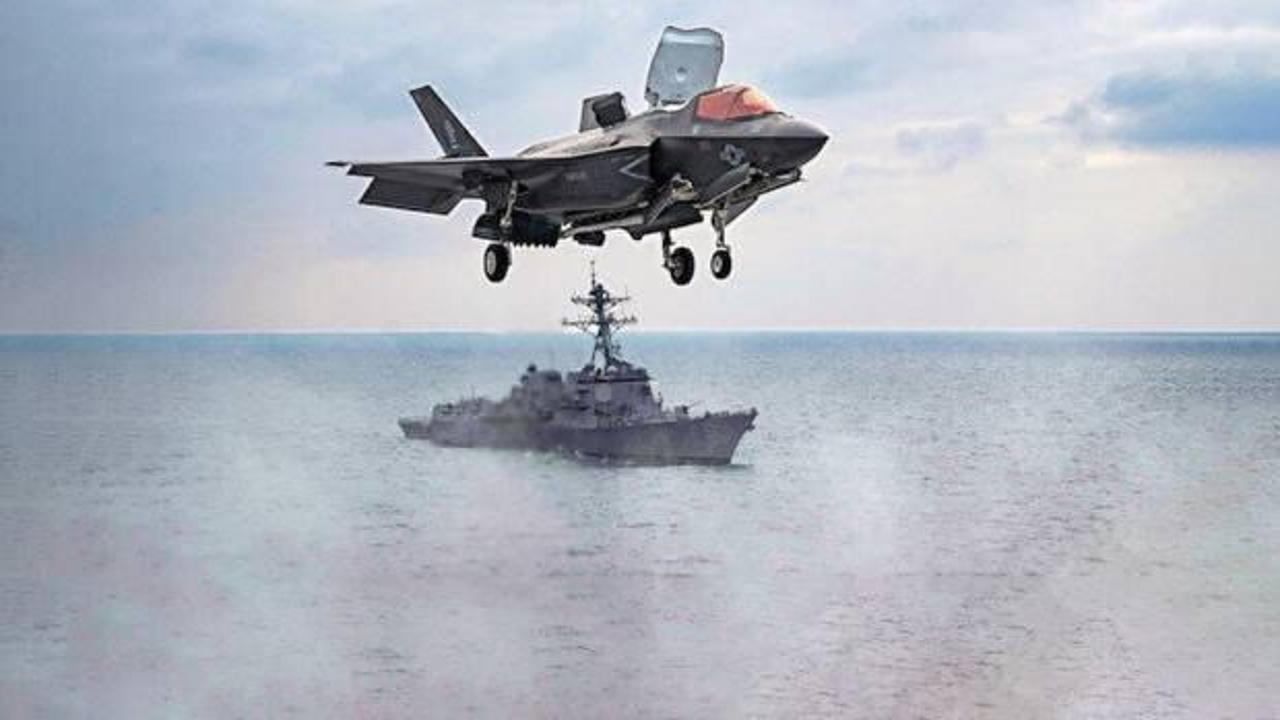 ABD'de panikte!  Denizde F-35 arıyorlar