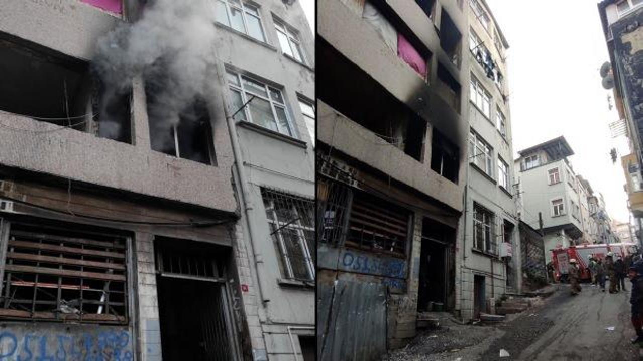 Beyoğlu'nda yangın paniği: Yaralılar var
