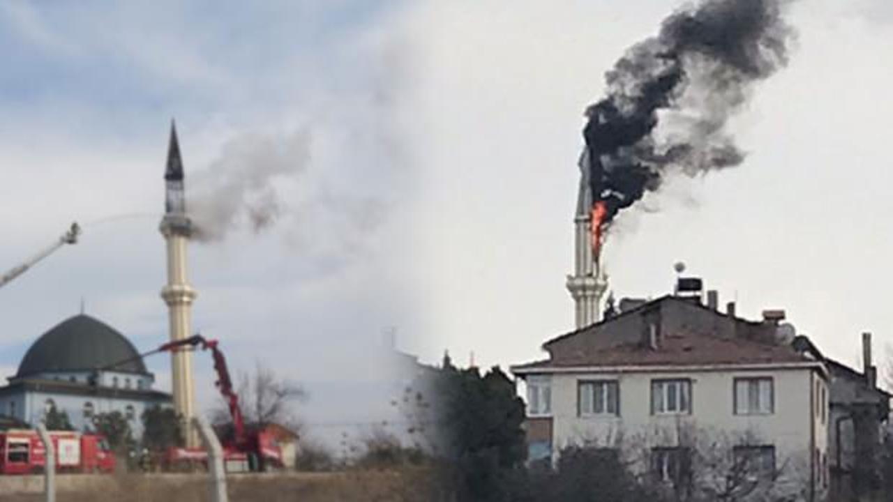 Bilecik&rsquo;te cami tadilatı sırasında korkutan yangın  