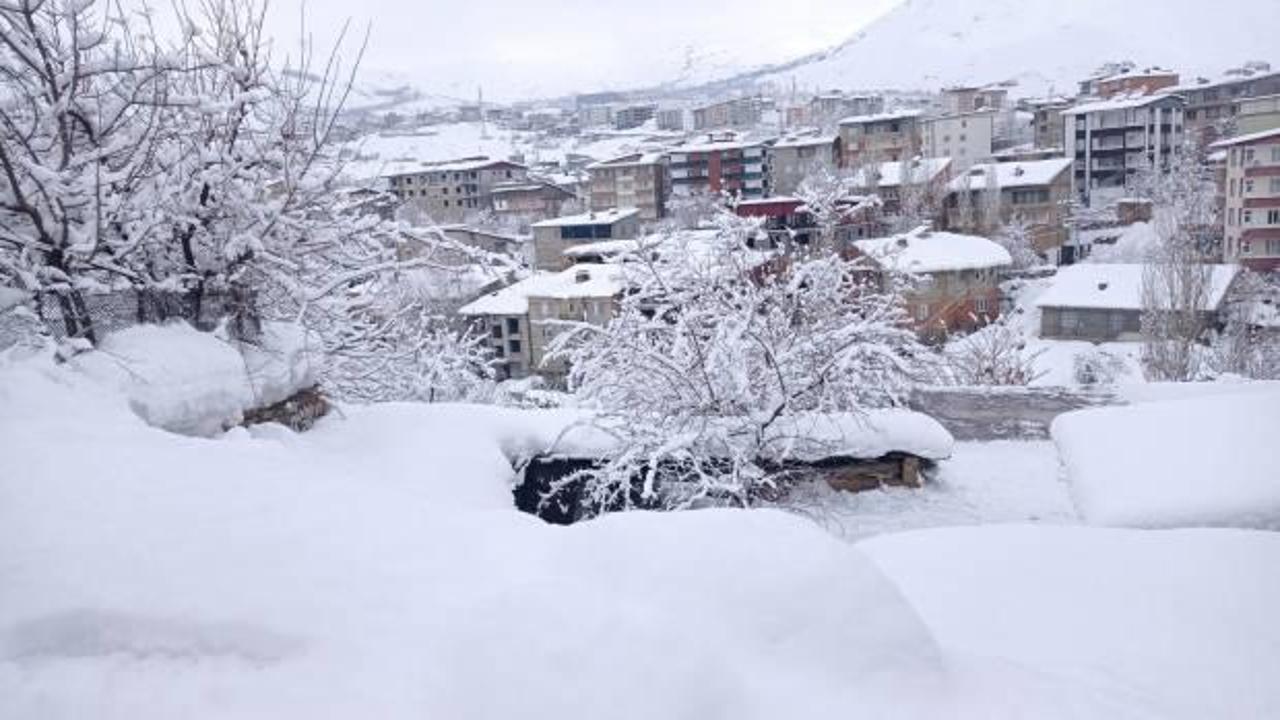 Hakkari&rsquo;de ulaşıma kar engeli! Y&uuml;zlerce yol ulaşıma kapandı 