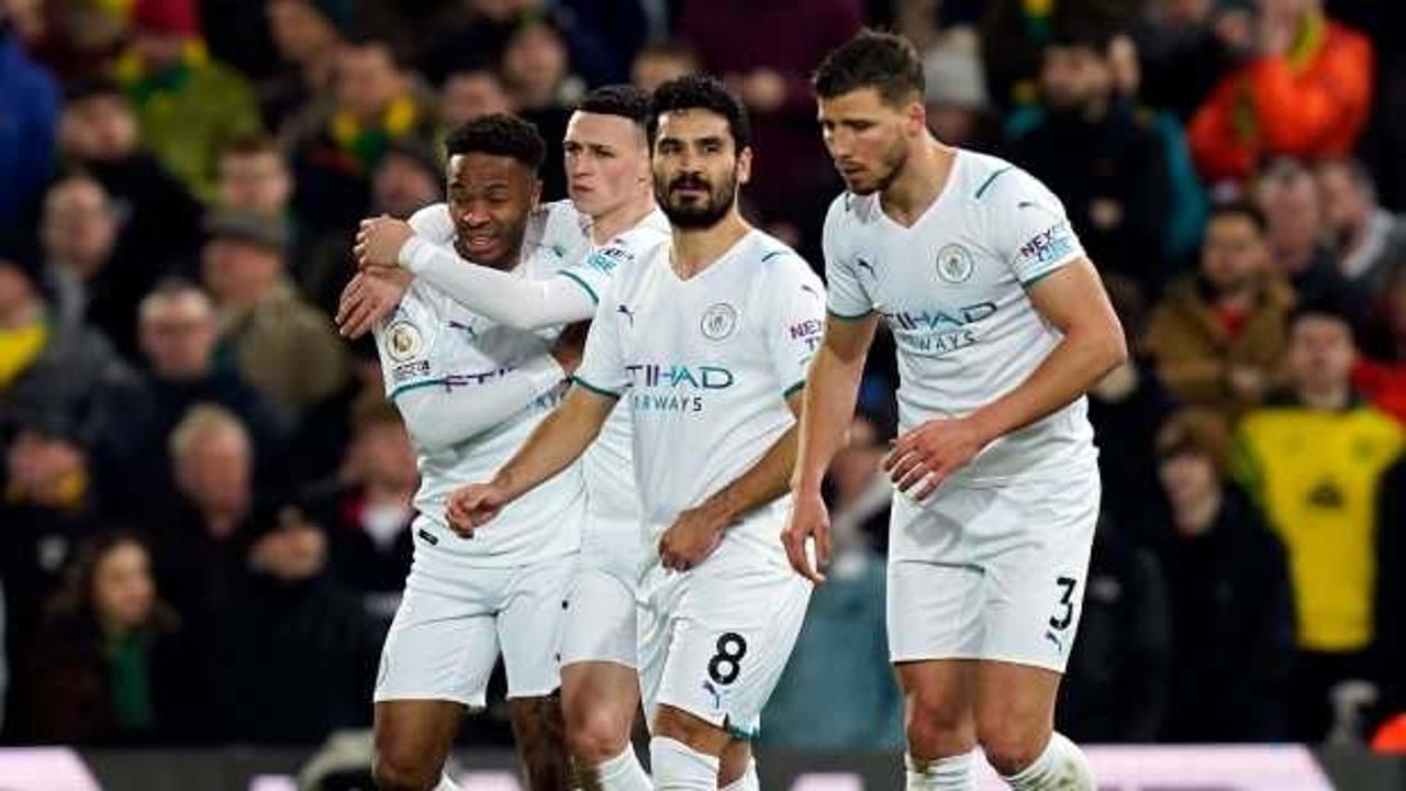 Manchester City, Norwich City engelini 4 golle geçti