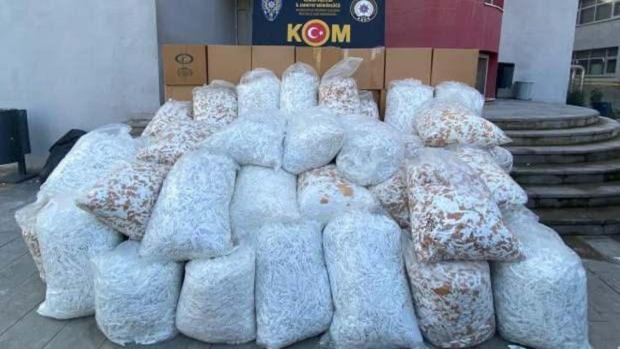 Adana'da 13 milyon kaçak makaron ele geçirildi
