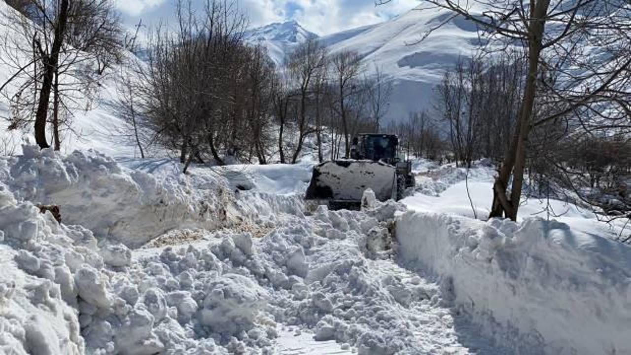 Hakkari&rsquo;de kar m&uuml;cadelesi, 7 metreyi bulan karda yol a&ccedil;ma &ccedil;alışması