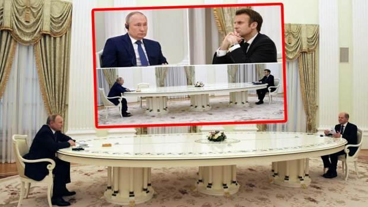 İkinci Macron vakası! Putin'den Almanya Başbakanı Scholz'a da aynı masa tarifesi