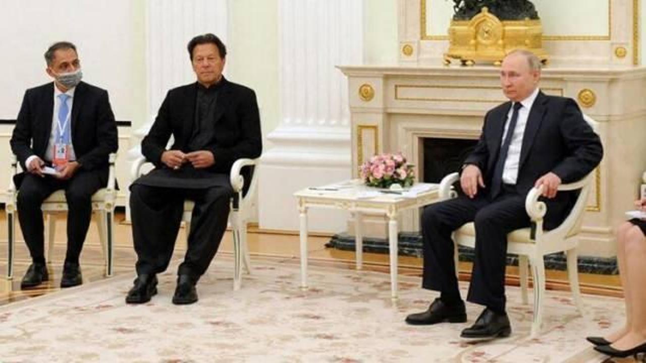 Pakistan Başbakanı İmran Khan, Putin&rsquo;le g&ouml;r&uuml;şt&uuml;