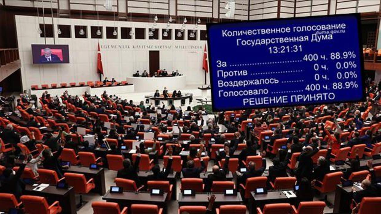 Rus Parlamentosu'nda tek "hayır" oyu bile çıkmadı, akıllara tezkere görüşmeleri geldi