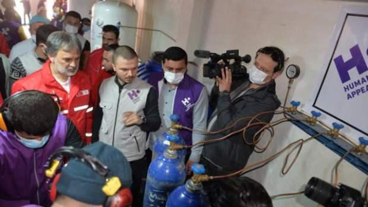 Türk Kızılay'dan İdlib'e oksijen dolum tesisi