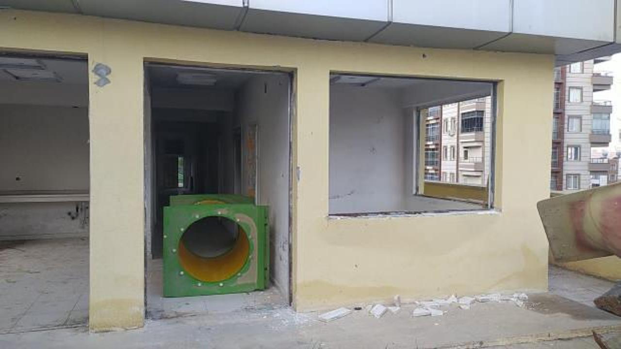 Şanlıurfa'da yaşam parkına dadanan hırsızlar yok artık dedirtti! Klozeti bile &ccedil;aldılar