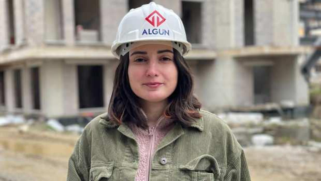 29 yaşındaki Yasemin 300 kişinin çalıştığı şantiyenin tek kadın mühendisi