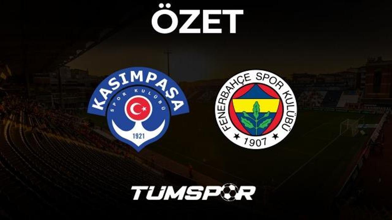 MAÇ ÖZETİ | Kasımpaşa 1-2 Fenerbahçe (Goller, Asistler, VAR Pozisyonu)