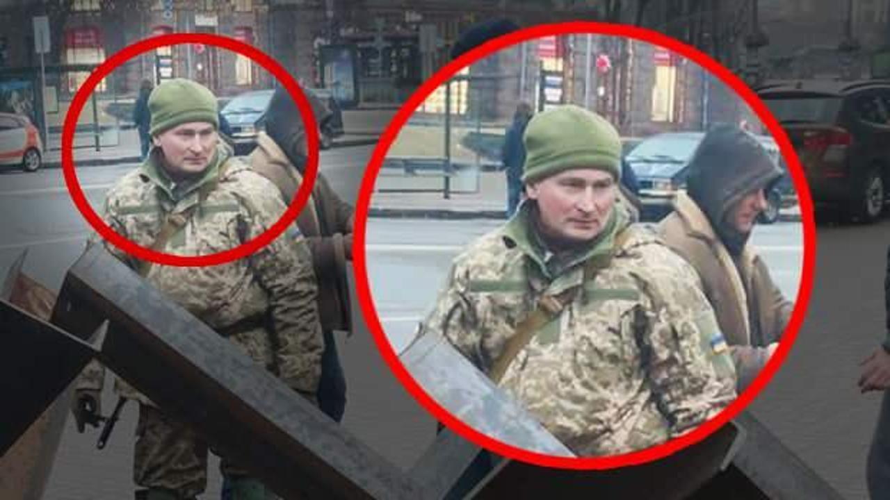 Putin İçerde: Ukraynalı askerin Putin'e benzerliği sosyal medyayı salladı