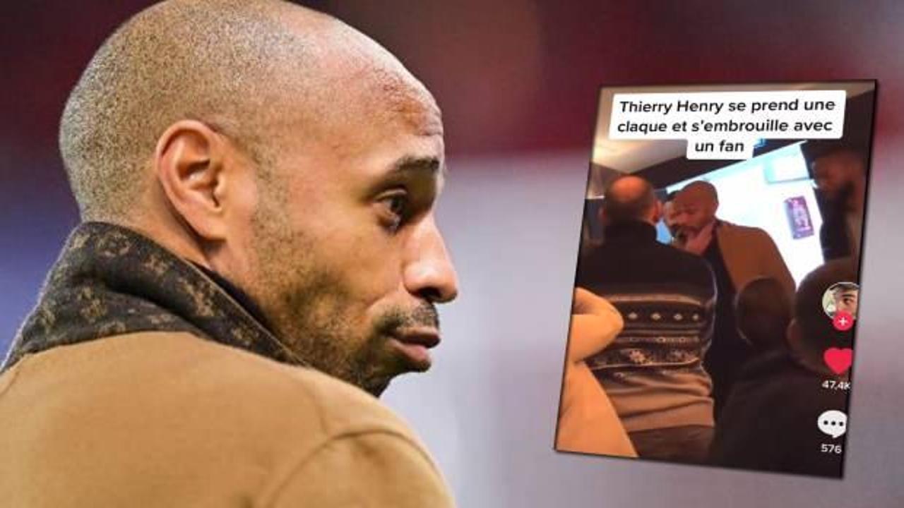 Thierry Henry’e büyük şok! Hiç beklemediği bir anda tokadı yedi