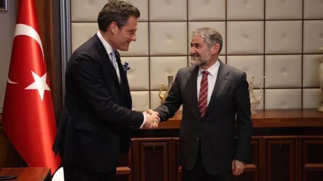 Hazine ve Maliye Bakanı Nureddin Nebati, AHK Türkiye heyetiyle görüştü