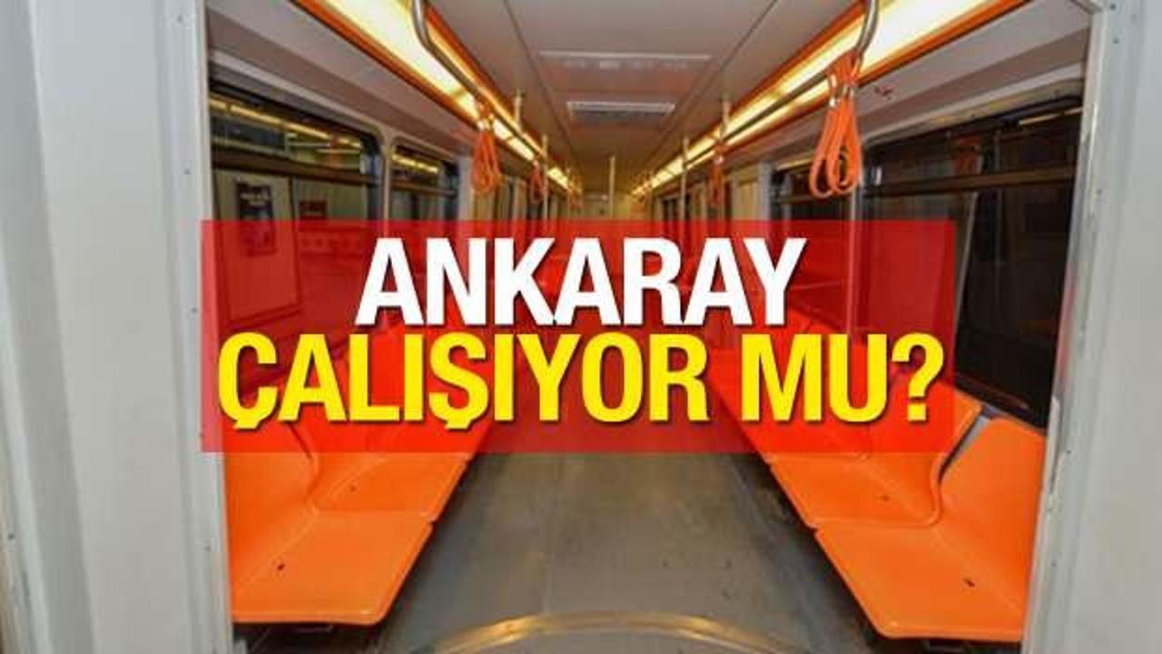 Ankaray seferleri durdu mu? Ankara Metrosu çalışmıyor mu? Açıklama geldi…