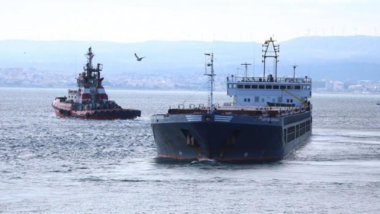 Çanakkale Boğazı'nda karaya oturan gemi kurtarıldı