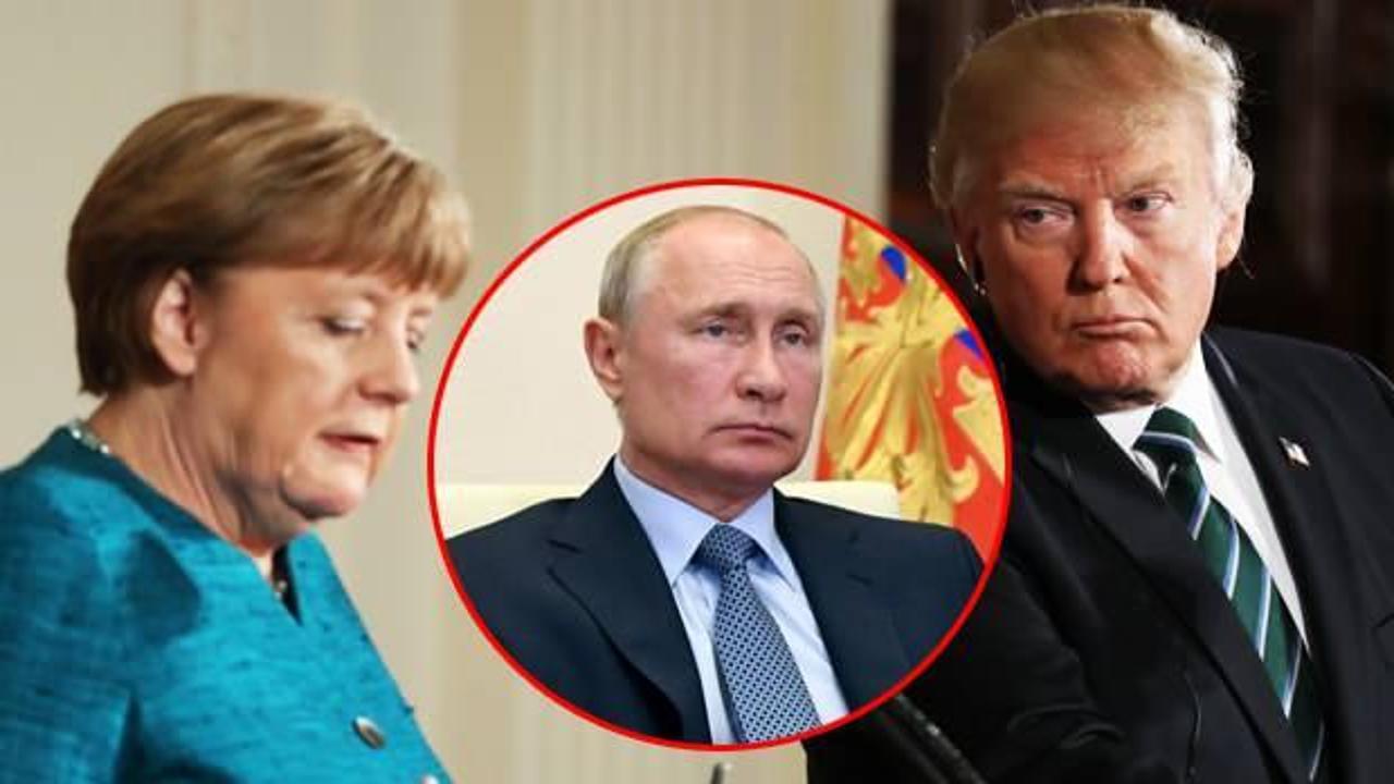 Trump Merkel'e beyaz bayrak gönderdiğini açıkladı