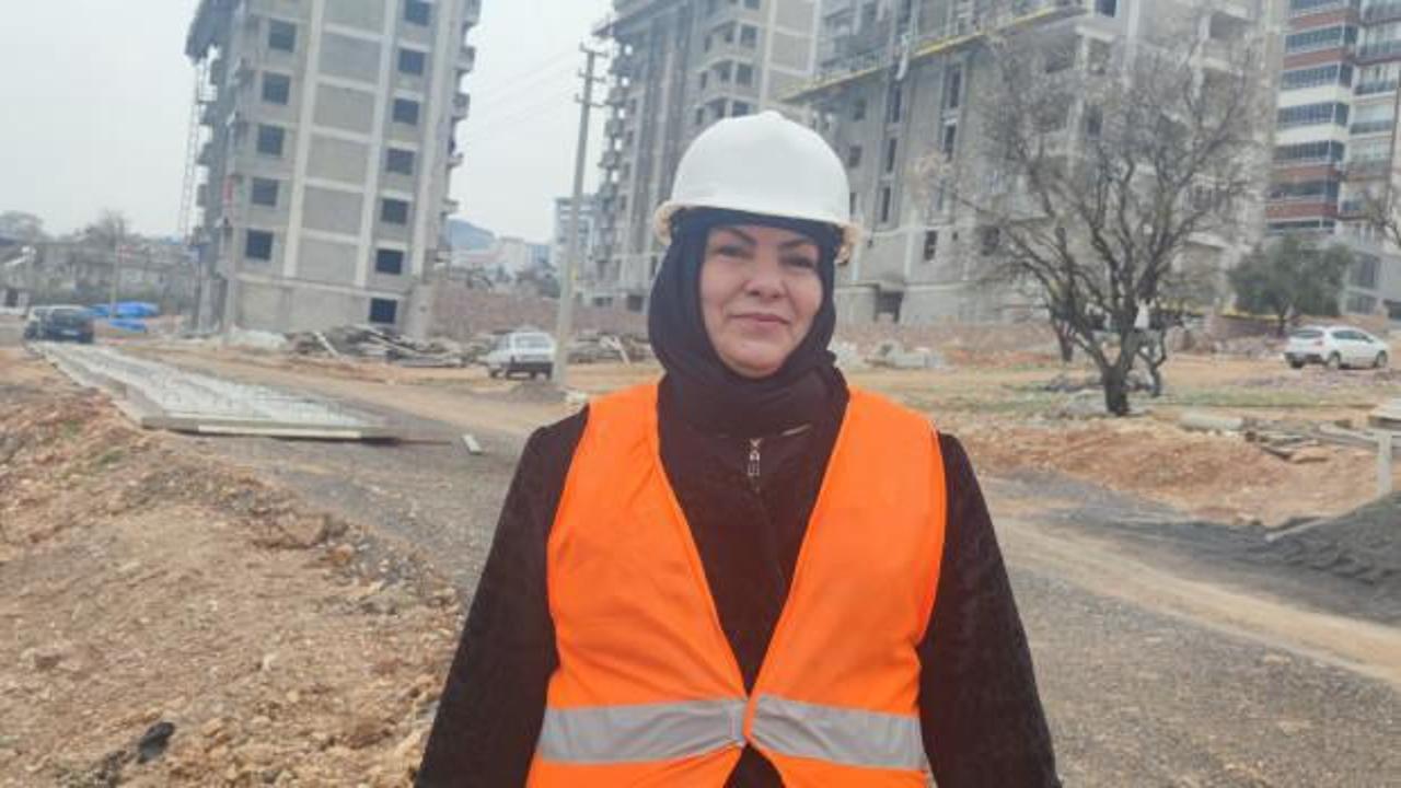 Kahramanmaraş'ın iskeleci ablası: Oğullarına destek olmak için inşaatta iskele aldı