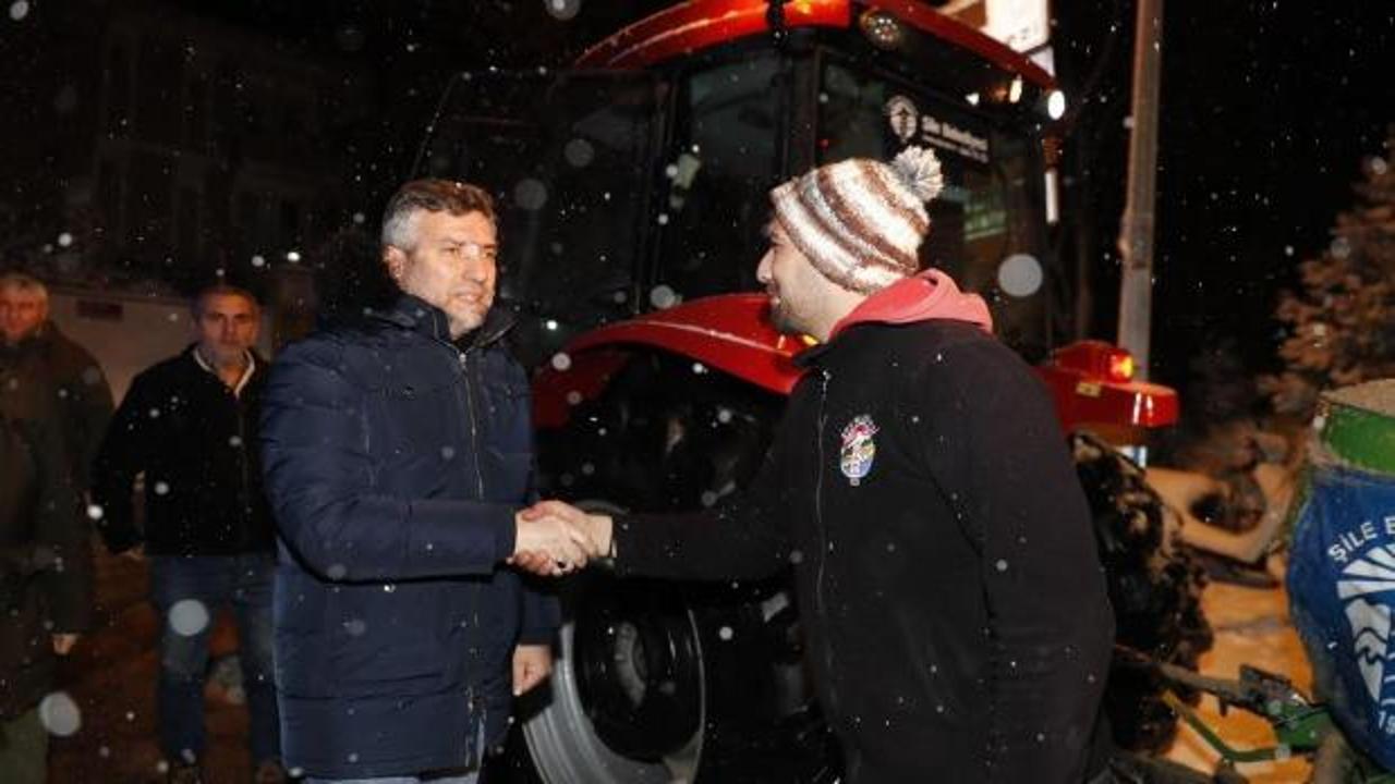 Başkan Ocaklı, kar temizleme &ccedil;alışmalarını yerinde inceledi