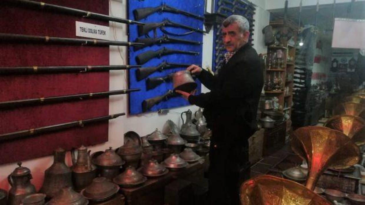  Elazığ&rsquo;da merakla başladı, 40 bine yakın antika obje biriktirdi   