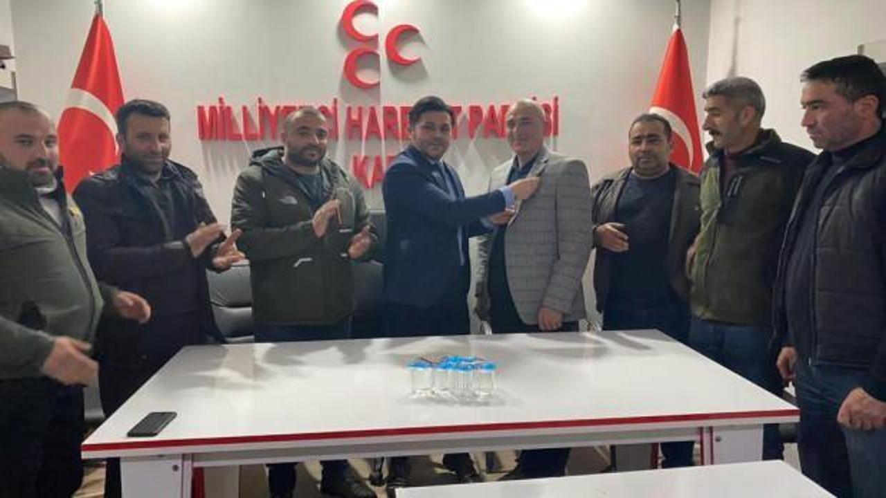 Kars'ta İYİ Parti'den istifa edenler MHP'ye katıldı 
