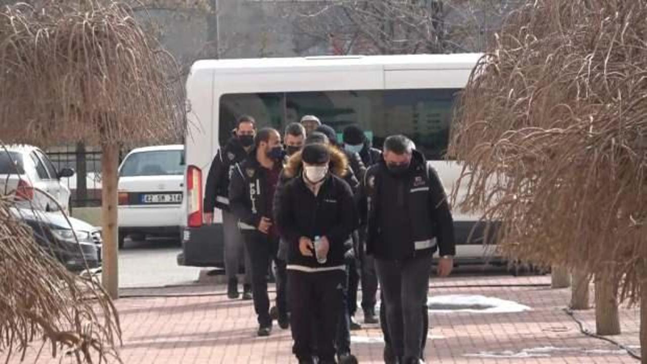Konya'da tefecilik operasyonunda 5 ş&uuml;pheli tutuklandı