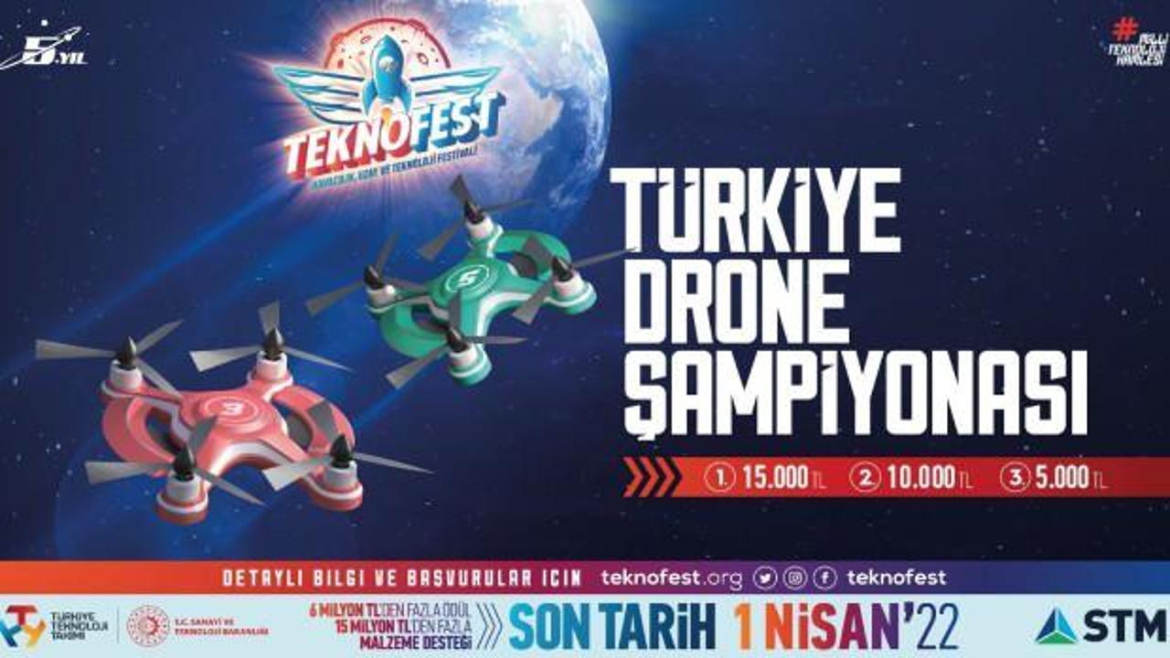 TEKNOFEST Drone Şampiyonaları için son başvuru tarihi 1 Nisan