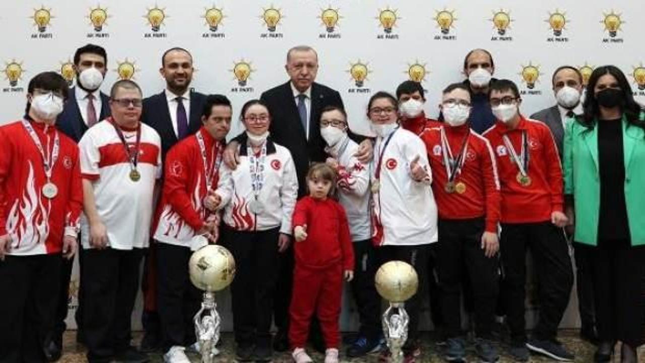 Cumhurbaşkanı Erdoğan, özel sporcuları kabul etti