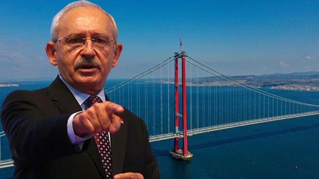 CHP lideri Kılıçdaroğlu'na Çanakkale Köprüsü tepkisi... "Körle yatan şaşı kalkıyor"