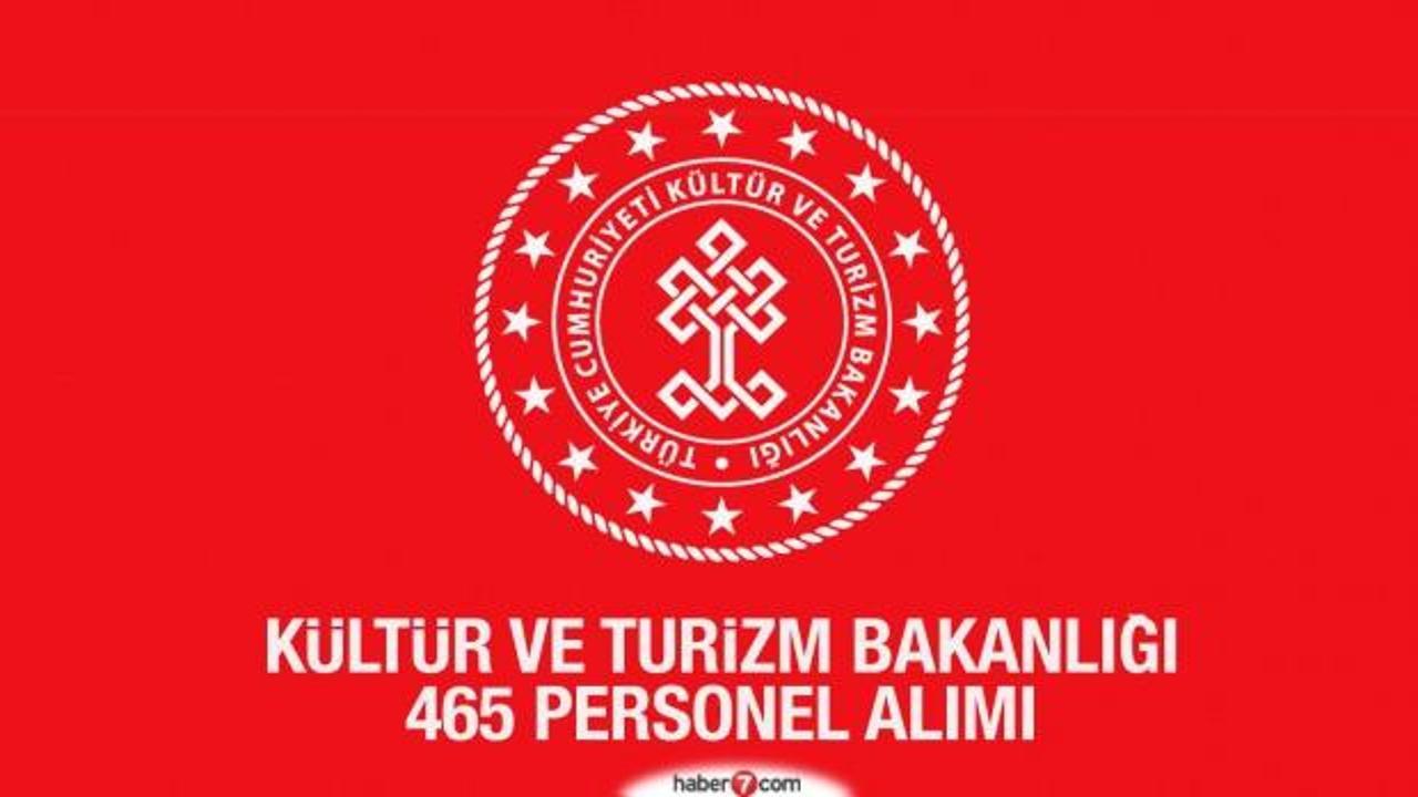 Kültür ve Turizm Bakanlığı 81 ilde personel alımı başlıyor! Başvurular KPSS puanı ile yapılacak