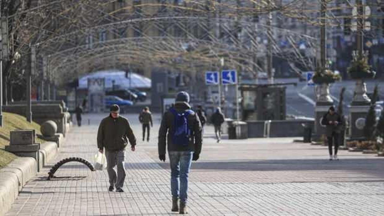 Saldırıların azaldığı Kiev'de insan hareketliliği artıyor