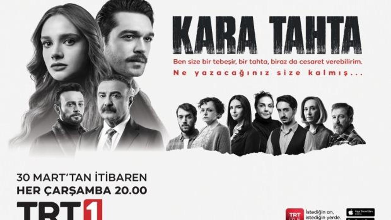 TRT 1’in yeni dizisi “Kara Tahta”nın afişi yayınlandı 