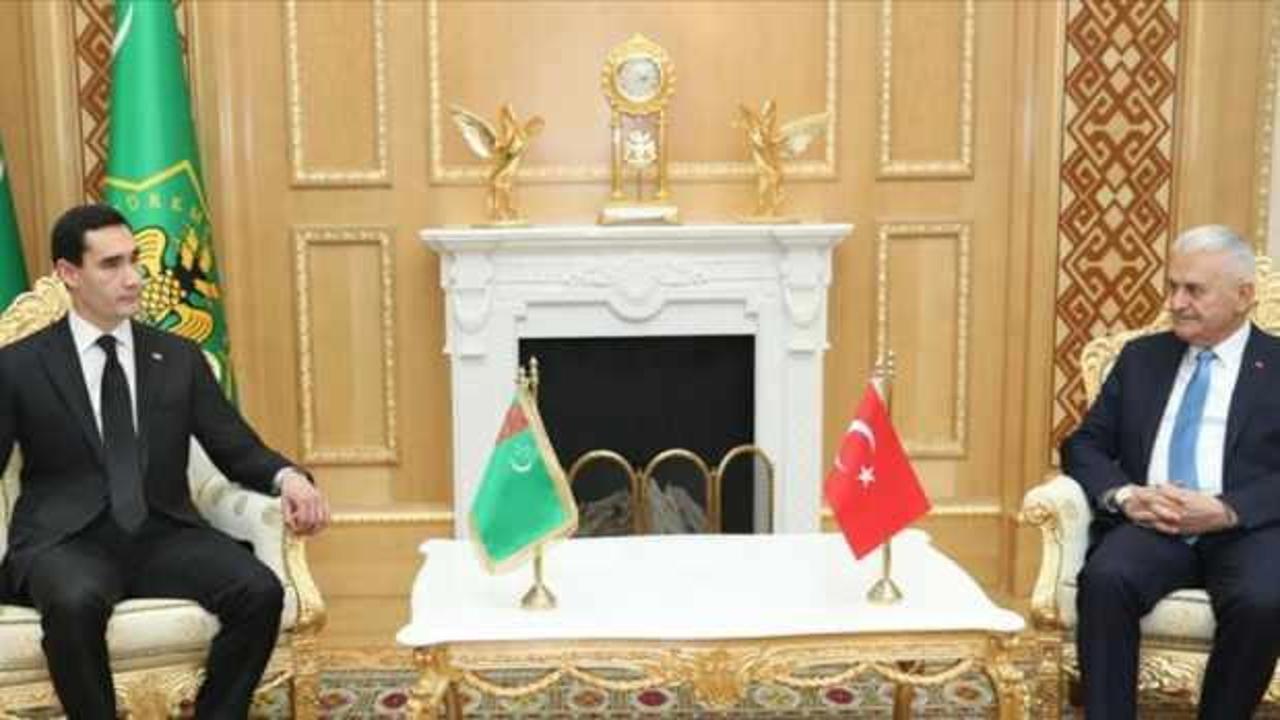 Türkmenistan Devlet Başkanı Berdimuhamedov, Binali Yıldırım'ı kabul etti