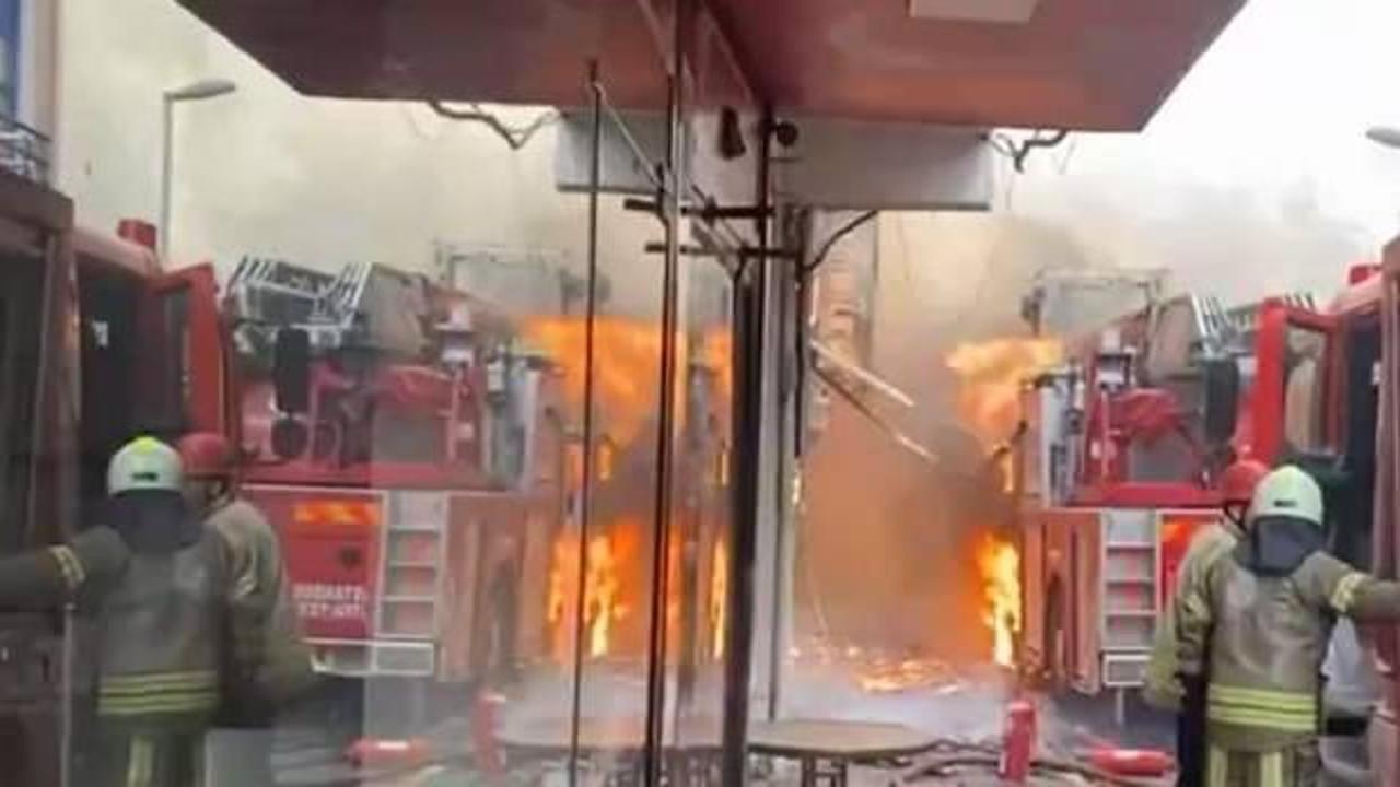 İstanbul Sarıyer'de yangın! 3 binaya sıçradı! İtfaiye aracı alev aldı